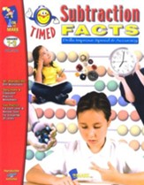 Timed Subtraction Facts, Grades 1-3