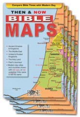 Then & Now Bible Maps, Pamphlet - 5 Pack