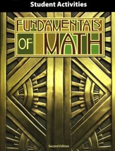 BJU Press Fundamentals of Math Grade  7 Student Activity Manual, Second Edition