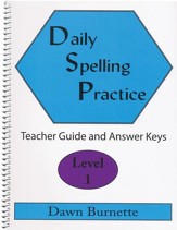Daily Spelling Practice Level 1  Teacher Guide
