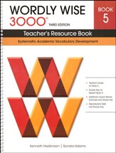 Wordly Wise 3000 Teacher's Resource Book 5, 3rd Edition  (Homeschool Edition)