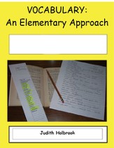 Vocabulary: An Elementary Approach  for use with The House of Dies Drear