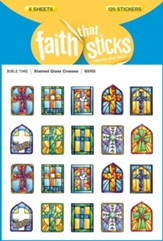 Stickers: Stained Glass Crosses