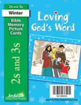 Loving God's Word (ages 2 & 3) Mini  Bible Memory Picture Cards