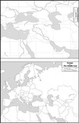 Israel/Eastern Mediterranean Laminated Mark-It Map  - Slightly Imperfect