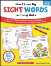Now I Know My Sight Words Learning Mats