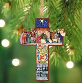 Nativity Cross Ornament from Heartwood Creek