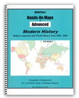 BiblioPlan's Hands-On Maps for Advanced: Modern History, Grades 8-12