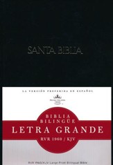 Biblia Bilingüe Letra Gde. RVR 1960/KJV, Enc. Dura  (RVR 1960/KJV Lge. Print Bilingual Bible, Hardcover)