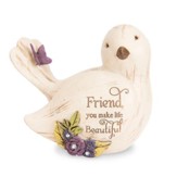 Friend, You Make Life Beautiful Bird Figurine