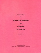 Daily Lesson Plans for Advanced Chemistry in Creation 2nd Edition