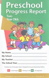 Preschool Progress Report - 2 Year Old (Pack of 10)