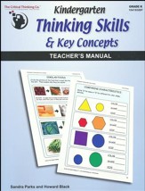 Kindergarten Thinking Skills & Key  Concepts Teacher's Manual