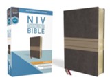 NIV Thinline Bible Compact Brown and Tan, Imitation Leather