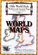 Olde World Style World Maps on CD-ROM