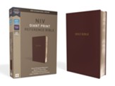 NIV Comfort Print Reference Bible, Giant Print, Leather-Look, Burgundy