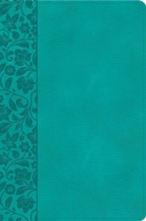 KJV Giant Print Reference Bible, Teal LeatherTouch, Indexed