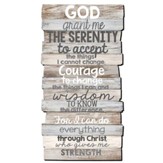 Serenity Prayer Stacked Words Wall Art