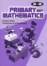Primary Mathematics Answer Key Booklet 4A-6B (Standards Edition)