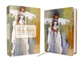 NRSVue Bible, Anne Neilson Angel Art Series, Comfort Print--soft leather-look, multi-green