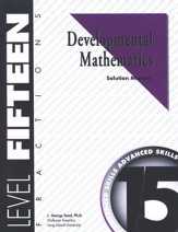 Developmental Math, Level 15,  Solution Manual