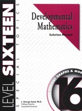 Developmental Math, Level 16,  Solution Manual
