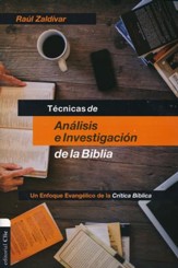 Tecnicas de Análisis e Investigación de la Biblia  (Techniques of Analysis and Investigation of the Bible)