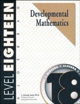 Developmental Math Level 18, Algebra  II