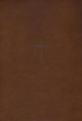 NIV Quest Study Bible, Large Print--soft leather-look, brown