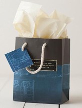 Noble Blueprint Gift Bag, Small