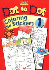 Candle Activity Fun: Dot to Dot Coloring and Stickers, Book 1