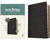 NLT Super Giant Print Bible, Filament-Enabled Edition (Genuine Leather, Black, Indexed, Red Letter)