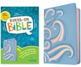 NLT Hands-On Bible, Third Edition, Soft imitation leather, Periwinkle Pink Waves