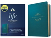 KJV Life Application Study Bible,  Third Edition, Large Print, LeatherLike, Teal Blue