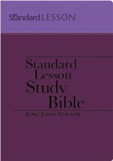 KJV Standard Lesson Women's Study Bible--soft leather-look, purple/blue