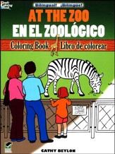 At the Zoo/En el Zoologico, Bilingual Coloring Book