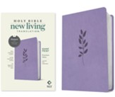 NLT Premium Value Bible, Giant Print, Filament-Enabled--soft leather-look, lavender vine