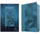 NLT Kid's Thinline Reference Bible--soft leather-look, camo blue