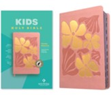 NLT Kid's Thinline Reference Bible--soft leather-look, tropical flowers pink (indexed)