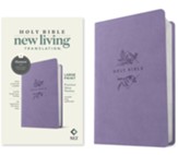 NLT Premium Value Thinline Bible, Large Print, Filament-Enabled--soft leather-look, lavender