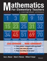 Mathematics for Elementary Teachers: A Contemporary Approach (Binder Ready Version)