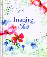 NLT Inspire FAITH Bible Large Print, Filament Enabled--hardcover, wildflower meadow