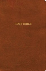 KJV Giant Print Reference Bible, Burnt Sienna LeatherTouch