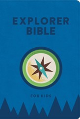 KJV Explorer Bible for Kids, Royal Blue LeatherTouch, Indexed