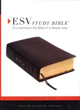 ESV Study Bible--Bonded leather, black - Imperfectly Imprinted Bibles