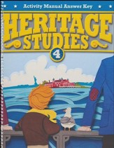 BJU Press Heritage Studies Grade 4 Student Activities Key (3rd Edition)