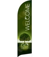 Deeper Roots Welcome Flag Banner