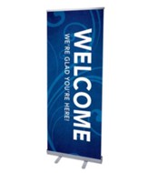 Flourish Welcome (31 inch x 79 inch) RollUp Banner