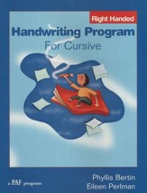 Handwriting Program for Cursive (right-handed; Homeschool  Edition)