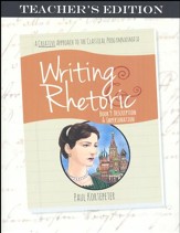 Writing & Rhetoric Book 9: Description & Impersonation  Teacher's Edition
